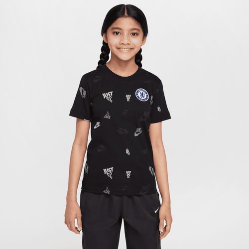 T-Shirt Chelsea Nike Crest Aop - Noir - Enfant