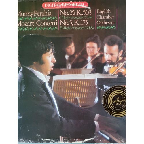 Vinyle Mozart Concertos Pour Piano N° 5 K. 175 & N° 25 K. 503 Murray Perahia English Chamber Orchestra.