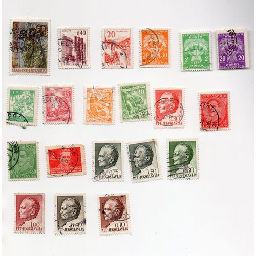 Yougoslavie- Lot De 20 Timbres Oblitérés Divers