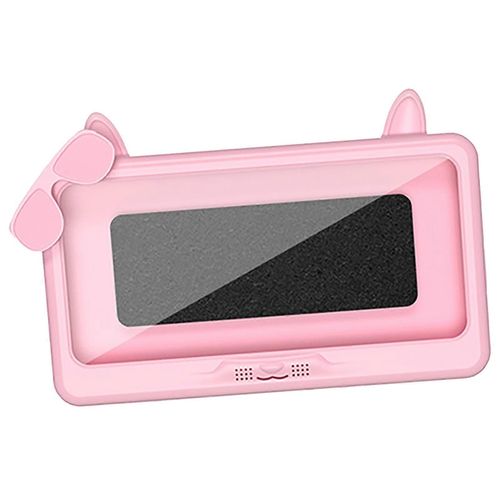 Support de téléphone de douche Oreilles de chat de bande dessinée Rotation à 360 degrés Imperméable à l'eau empêche Frog Punch Free Support de téléphone mural rose