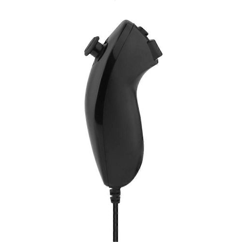 Télécommande De Manette De Jeu Incurvée Pour Nintendo Wii (Noir)