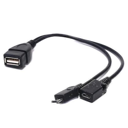 Otg Power Splitter Y Câble Micro USB Mâle Vers USB A Mâle Femelle Adaptateur Cordon Hfmqv