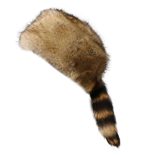 Farfi Winter Hat Fausse Fourrure Raccoon Tail Russian Round Flat Top Protection Des Oreilles Épaissi Automne Hiver Thermique Femmes Cap Pour Camping