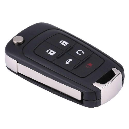 5 Bouton D'entrée De Voiture Télécommande Clé Porte-Clés À Puce Pour Chevrolet Camaro Cruze Malibu Sonic Gm