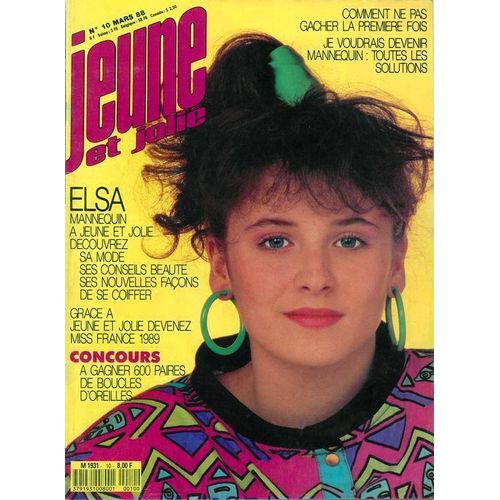Jeune Et Jolie 10 1988 Elsa Lunghini/La Journee D Une Mannequin/Anthony Delon