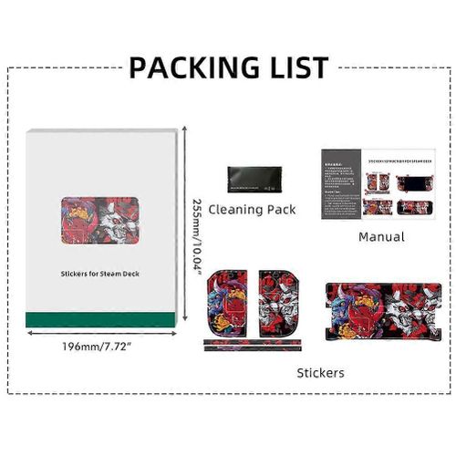 Autocollant De Couverture De Protection De Console De Jeu Compatible Avec Les Décalcomanies De Couverture De Peau Anti-Rayures De Steam Deck