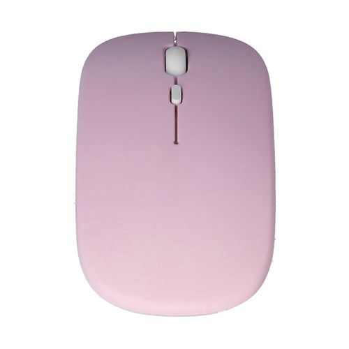 Souris sans fil rechargeable DualMode 2.4G ergonomique muette optique Accessoires informatiques (rose)