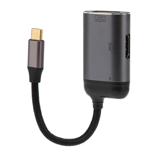 Type C vers HD VGA Adaptateur 100W Alliage d'aluminium 4K 60HZ Adaptateur USB C vers HD VGA pris en charge pour téléphone portable de bureau