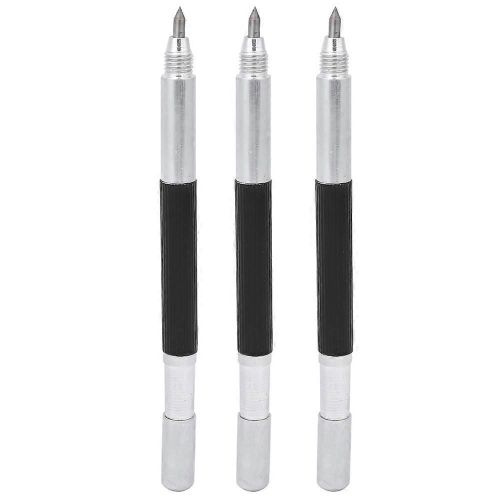 3pcs Double Carbure Pointe Métal Marquage Stylo Graveur Scriber pour Verre Céramique Tuile Métal Bois