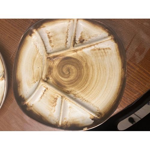 Lot De 6 Assiettes À Compartiments Longchamp Pour Fondues