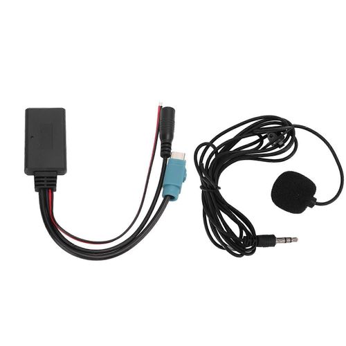 Module Bluetooth Sans Fil De Voiture 3.5mm Jack AUX Entrée Câble Microphone 1.5m pour Alpine CD Player 2009 Up