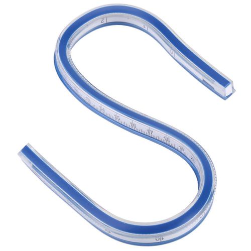 1 Pcs Flexible En Plastique Courbe Règle Règle Dessin Dessin Mesure Outil Artisanat Fournitures (30cm)