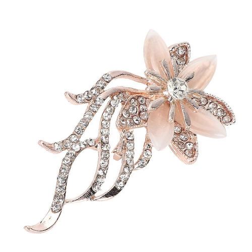 Femmes Mode Alliage Fleur Elégant Strass Broche Broche Vêtements Décoration Bijoux Accessoire