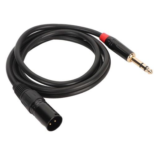 6.35mm TRS vers XLR Mâle Câble Anti Interférence Flexible 20 AWG TRS vers XLR Mâle Cordon pour Microphone Amplificateurs 1.5m