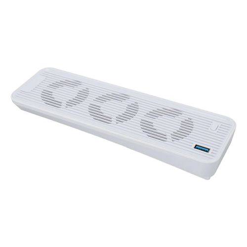 Ventilateur De Refroidissement De Console De Jeu Accessoires De Refroidissement Silencieux Réglables Avec Lumière Led Et Concentrateurs Usb3.0 Pour Ps5 Old Disc Et Digital Edition Blanc
