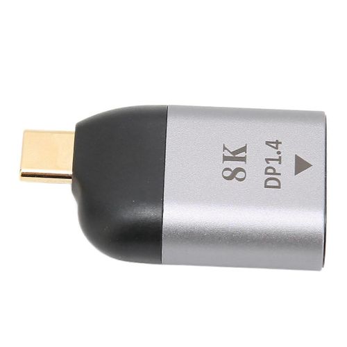 Adaptateur USB C vers DisplayPort 8Kat60HZ Convertisseur USB C vers DP1.4 mâle vers femelle pour périphériques de sortie vidéo USB C