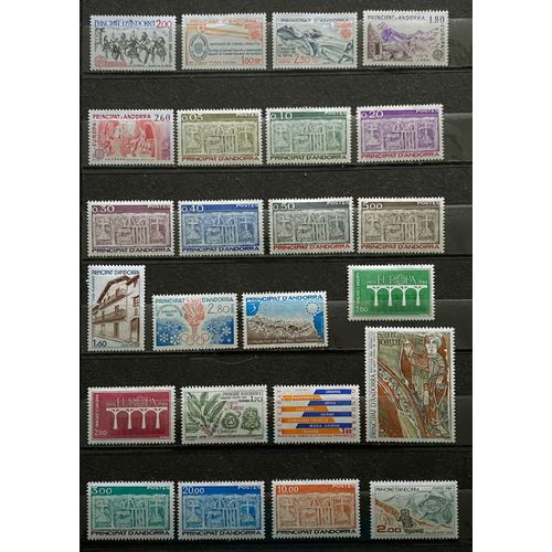 Lot De 68 Timbres Neufs* Andorre Français 1981 À 1989