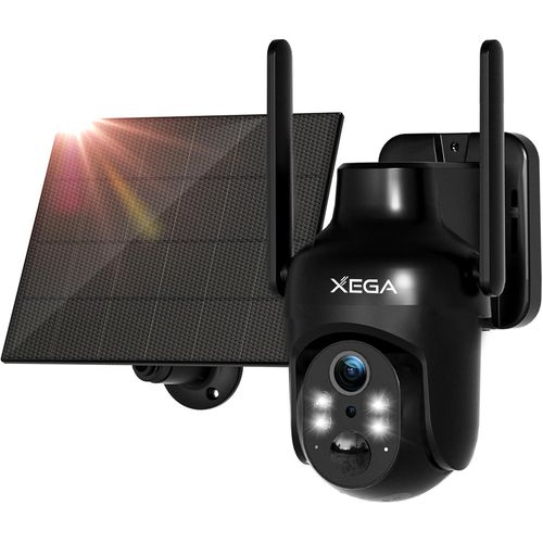 2,4Ghz Caméra Surveillance Wifi Extérieure, Solaire Caméra Sans Fil, Vision Nocturne Couleur 3Mp, Hd Ptz Ip Caméra, Détection Mouvement Pir, Étanche Ip66, Audio Bidirectionnel[CAM6260094]