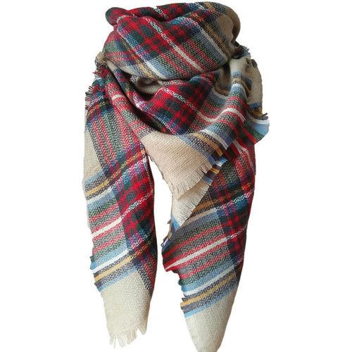 Femme Écharpe Grand Plaid En Laine Acrylique Foulard Long Chaude Vogue En Automne/Hiver Cape Souple Confortable.[G16]