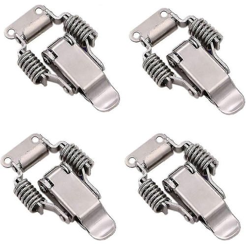 4 pièces de serrure de serrage en acier inoxydable, verrou de boîte de verrouillage de levier, outil à main à dégagement rapide, porte métallique à forte capacité de charge pour boîte, tiroir, armoire bette