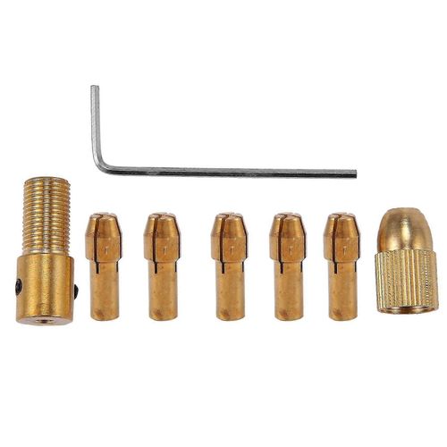 8pcs 0.5-3mm Petit foret électrique Collet Mini Chuck Tool Kit