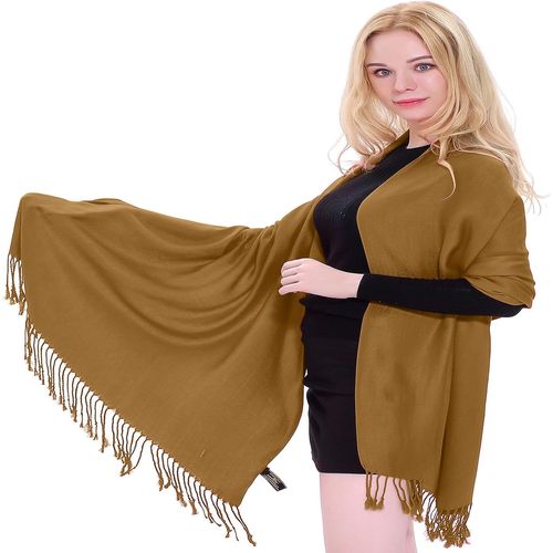 Châle Épais En Coton Mélangé Pashmina Femme.[G722]