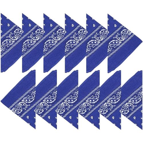Coton,1er 6 Ou 12 Pack Bandanas Avec Motif Paisley Original|Couleur Au Choix.[G929]