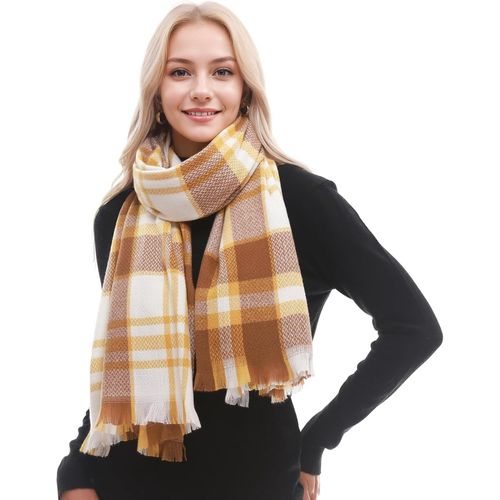 Echarpes À Carreaux Femme Doux Pour Femmes Pashmina Châles Hiver Grand Châle Doux Pour Femmes.[G176]