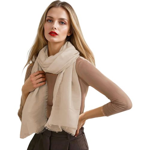 Echarpe Femme En Bambou 100% Made In Italy-Foulard Cheche Femme-Mode Femme Printemps Et Eté.[G931]