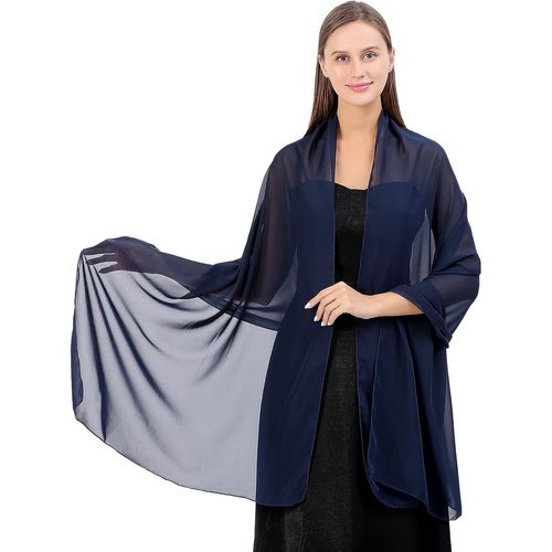 Chale Femme Elegant Mousseline Etoles Femme Et Doux Tulle Mousseline De Soie Echarpes Mariage Soirée De Gala Foulard.[G1103]