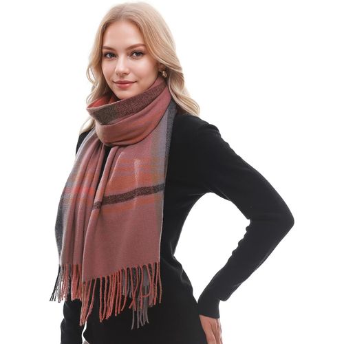 Echarpes À Carreaux Femme Doux Pour Femmes Pashmina Châles Hiver Grand Châle Doux Pour Femmes.[G177]