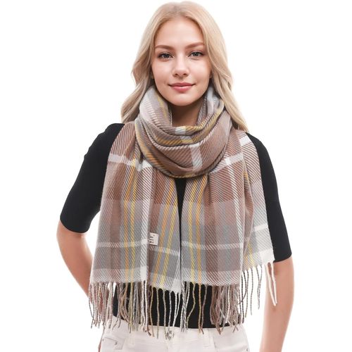 Echarpes À Carreaux Femme Doux Pour Femmes Pashmina Châles Hiver Grand Châle Doux Pour Femmes.[G180]