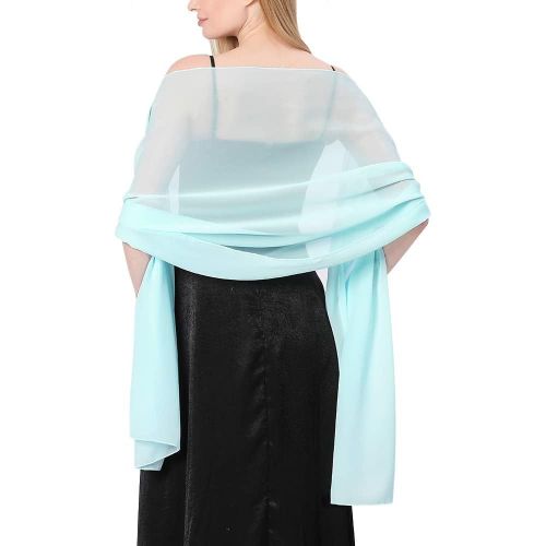 Chale Femme Elegant Mousseline Etoles Femme Et Doux Tulle Mousseline De Soie Echarpes Mariage Soirée De Gala Foulard.[G1099]