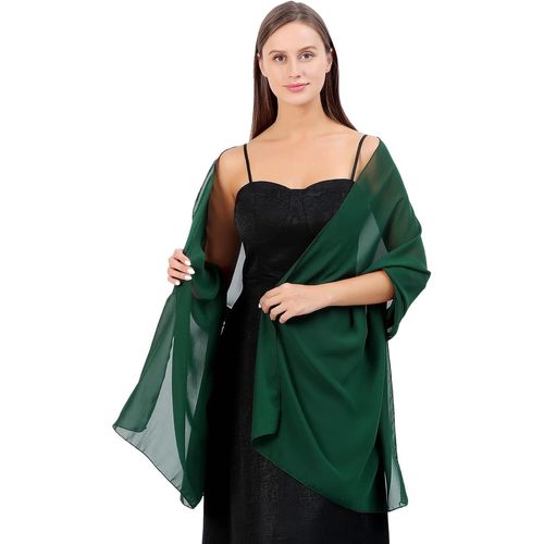 Chale Femme Elegant Mousseline Etoles Femme Et Doux Tulle Mousseline De Soie Echarpes Mariage Soirée De Gala Foulard.[G1102]