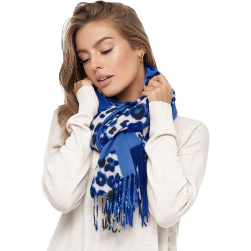 Écharpe Xxl Pour Femmes,Modèle Leo Chaud,Écharpe Poncho À Franges Multicolores,Écharpe En Couverture Surdimensionnée.[G1132]