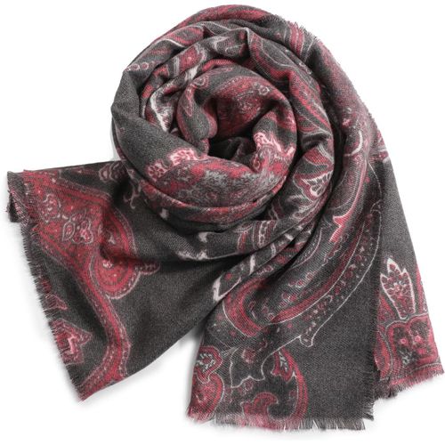 Écharpe Chaude Souple Pour Femme Étole Châle Élégant Motif Imprimé Floraux Paisley Multicolore Automne Hiver 190cm*65cm.[G588]
