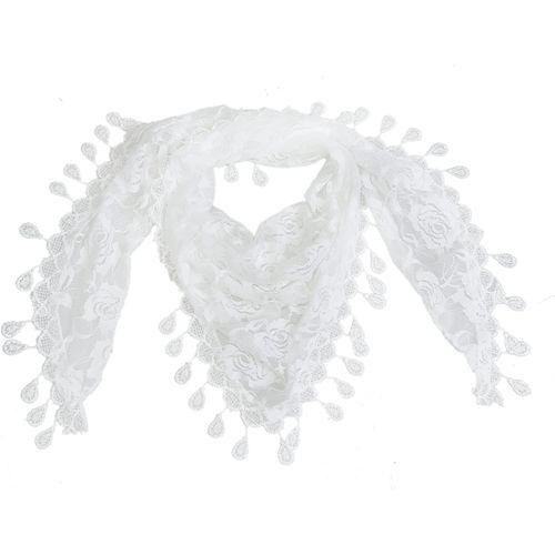 Femme Echarpe Triangle Dentelle Foulard Châle Printemps Automne.[G215]
