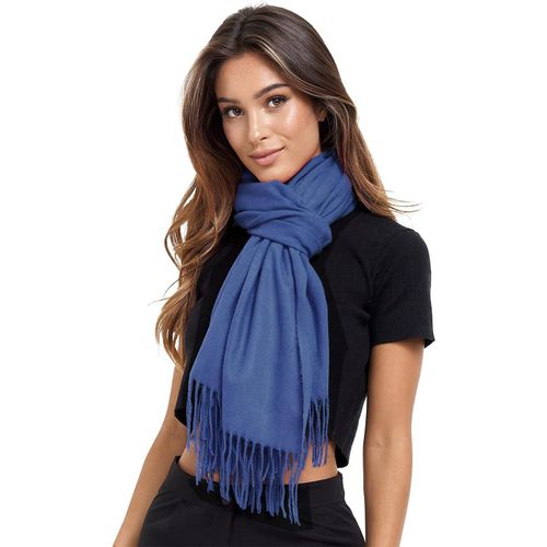Écharpe Femme Hiver À Mode : Femme Hiver Écharpe Ensemble Tricoté Écharpe Oversize Carré Couverture Écharpe Foulard Franges Poncho.[G974]