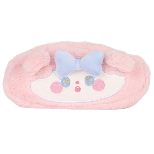 Étui À Crayons En Peluche Sac À Crayons De Grande Capacité Boîte À Crayons Polyvalente Mignonne Pour Crayons Stylos Gommes Règles Chat Rose