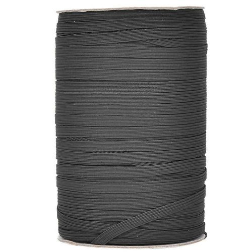 200 Yards/Rouleau Bande Élastique Haute Élasticité Multifonctionnelle Pour Vêtements De Protection 6mm Widthblack