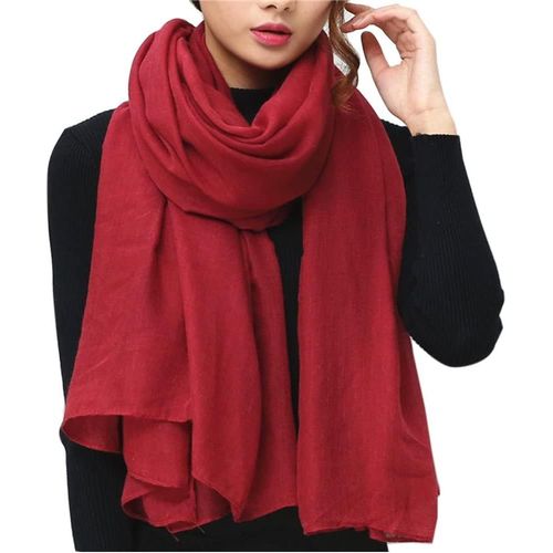 Écharpe Foulard Femme Hiver Grande Echarpe Chale En Coton Lin Longue Chaude Automne Cape,180cm X120cm.[G419]
