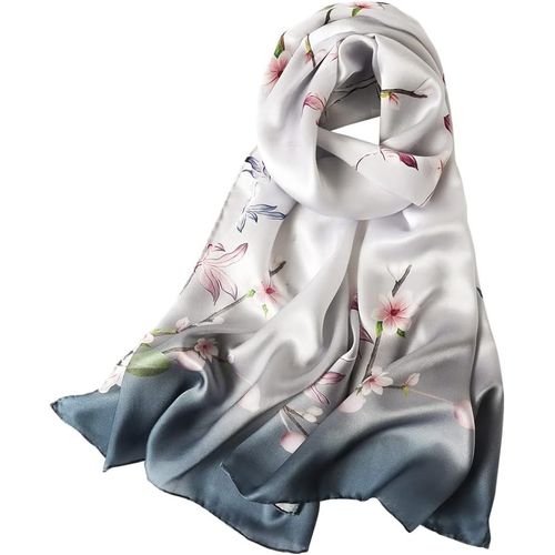 Femme Foulard 100% Soie De Mûrier Coloré Echarpe Léger Elégant Coupe Manuel Meilleur Cadeau Pour Votre Lady.[G994]
