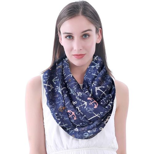 Foulard Tube Imprimé Ancres