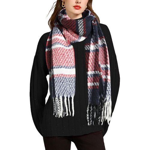 Echarpe Femme Plaid Foulard Long Chaude Automne Hiver Echarpe Grande Taille.[G1369]