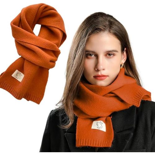 Écharpe Pour Femme En Tricot Doux,Chaude,Élégante Et Sans Démangeaisons. Écharpe D¿Hiver Pour Un Usage Quotidien,Disponible En 15 Couleurs Modernes Et Polyvalentes.[G265]