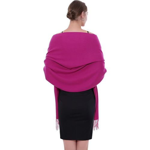 Écharpe Femme Robe De Soirée Classique Hiver Plaine Écharpe Étole Femme Festive.[G631]