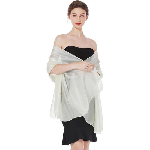 Étole Châle De Femme Soyeuse Foulard Écharpe Scarf Brillante Légère Grande Taille Pour Mariage D'été Soirée Cérémonie Mariée Demoiselles D'honneur.[G434]