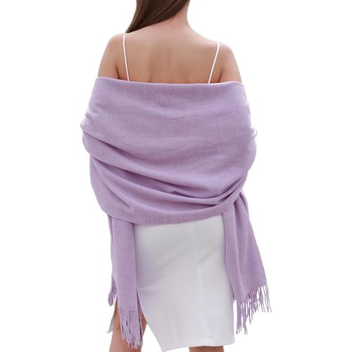 Écharpe Femme Robe De Soirée Classique Hiver Plaine Écharpe Étole Femme Festive.[G627]