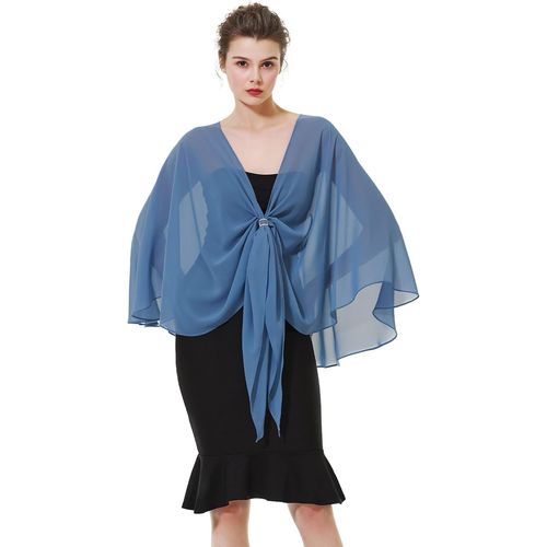 Femme Étole Châle En Mousseline De Soie Elégant Foulard Écharpe Cape Transparent Grande Taille Pour Robe De Soirée Mariée Mariage Cérémonie D¿Été.[G1013]