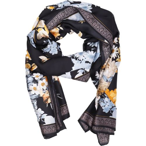 Foulard Effet Soie Mouchoir Léger Doux Avec Fantaisie Élégante Femme Sc024.[G1196]